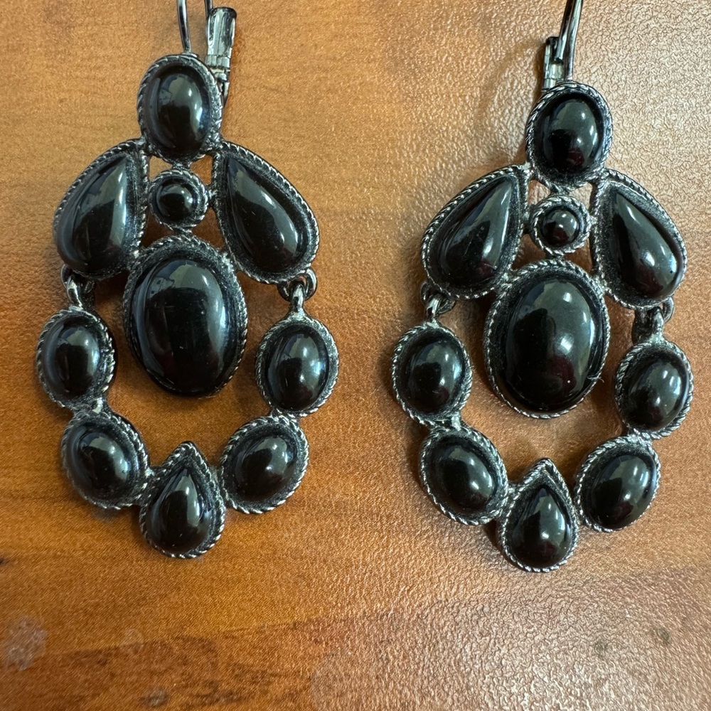 Evening Statement Earrings Bundle | Gunmetal Crys… - image 5